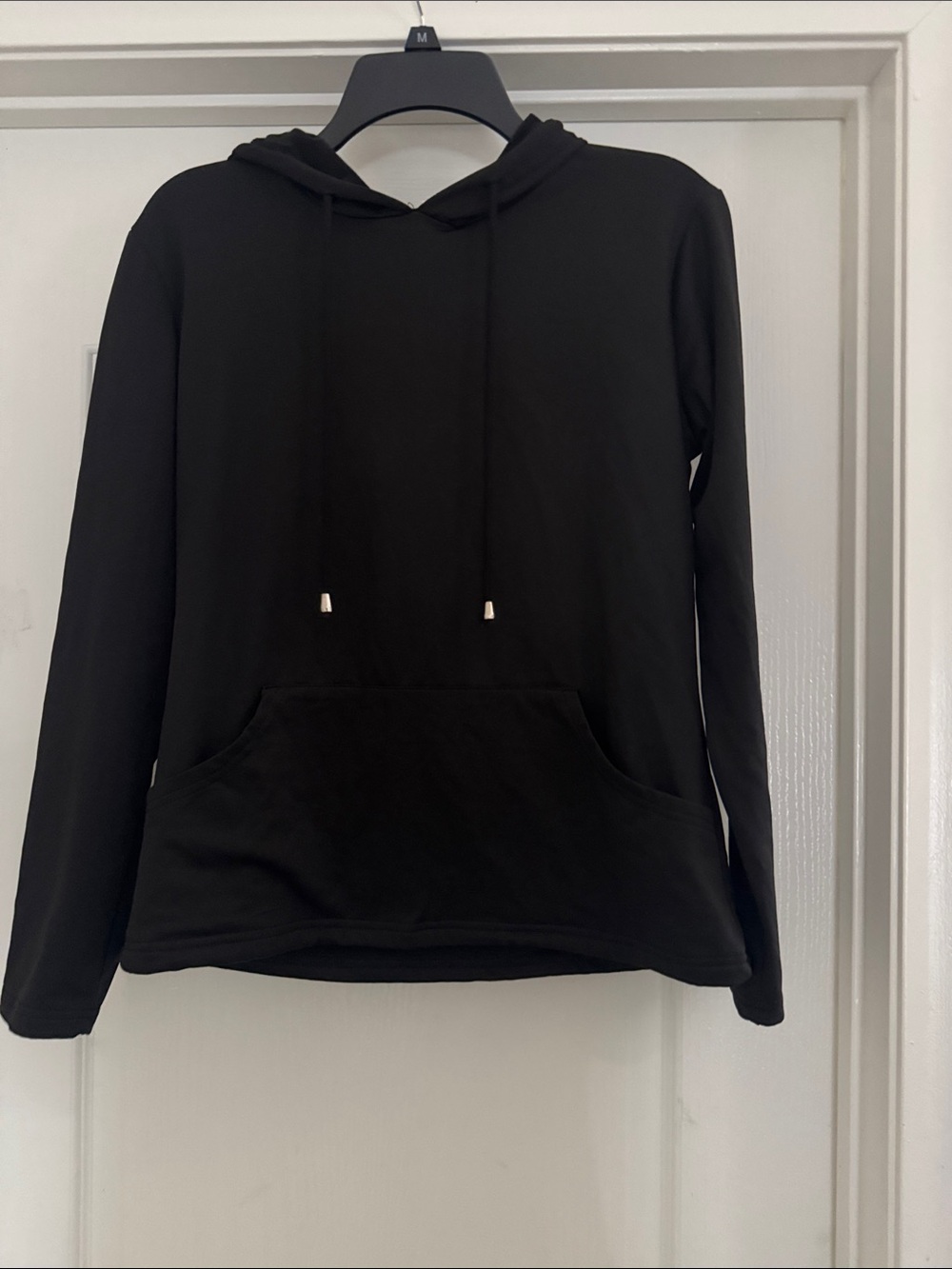Black Women's Lightweight Hoodie Top